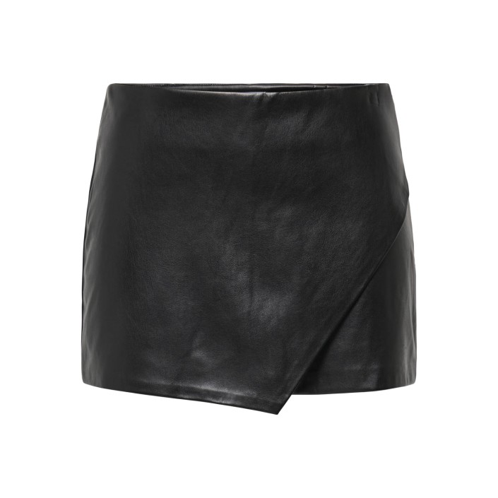 Only ONLMIST-AMILI MW FAUX LEATH SKORT P: Black | Freewear ONLMIST-AMILI MW FAUX LEATH SKORT P: - www.freewear.nl - Freewear