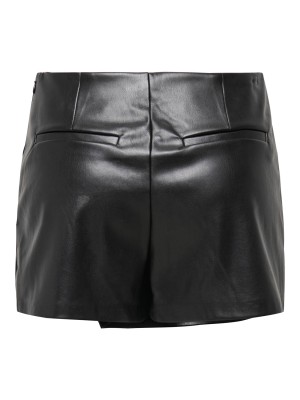 Only ONLMIST-AMILI MW FAUX LEATH SKORT P: Black | Freewear ONLMIST-AMILI MW FAUX LEATH SKORT P: - www.freewear.nl - Freewear