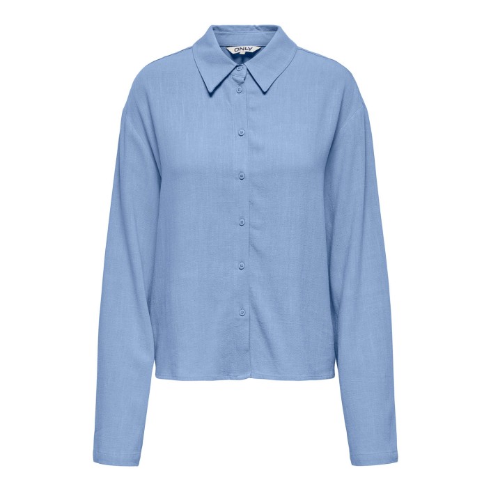 Only ONLSOLVI L/S LINEN BL SHIRT CC PNT Bel Air Blue | Freewear ONLSOLVI L/S LINEN BL SHIRT CC PNT - www.freewear.nl - Freewear