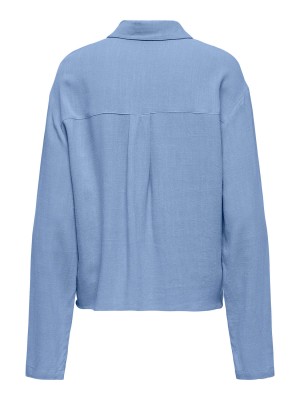 Only ONLSOLVI L/S LINEN BL SHIRT CC PNT Bel Air Blue | Freewear ONLSOLVI L/S LINEN BL SHIRT CC PNT - www.freewear.nl - Freewear