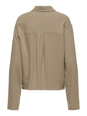 Only ONLSOLVI L/S LINEN BL SHIRT CC PNT Coriander | Freewear ONLSOLVI L/S LINEN BL SHIRT CC PNT - www.freewear.nl - Freewear