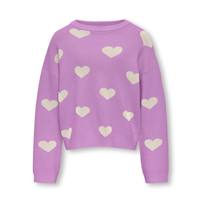 Only KOGMONTANA LS JQ LOOSE O-NECK CP KN: African Violet/Heart Birch | Freewear KOGMONTANA LS JQ LOOSE O-NECK CP KN: - www.freewear.nl - Freewear