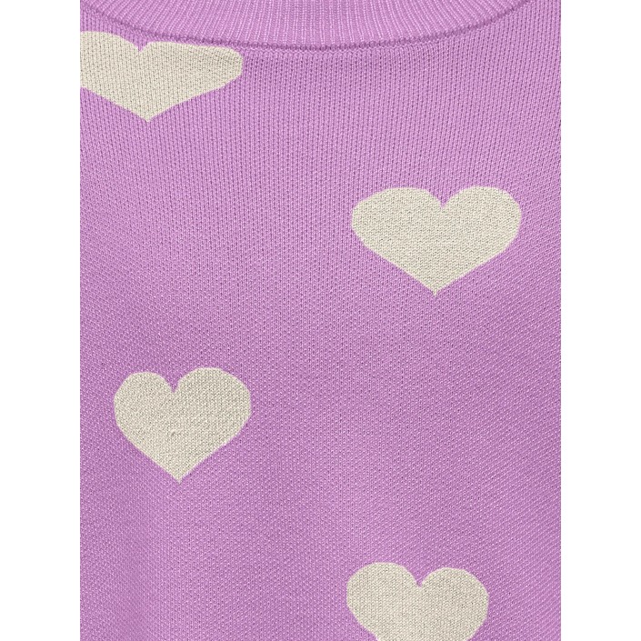 Only KOGMONTANA LS JQ LOOSE O-NECK CP KN: African Violet/Heart Birch | Freewear KOGMONTANA LS JQ LOOSE O-NECK CP KN: - www.freewear.nl - Freewear