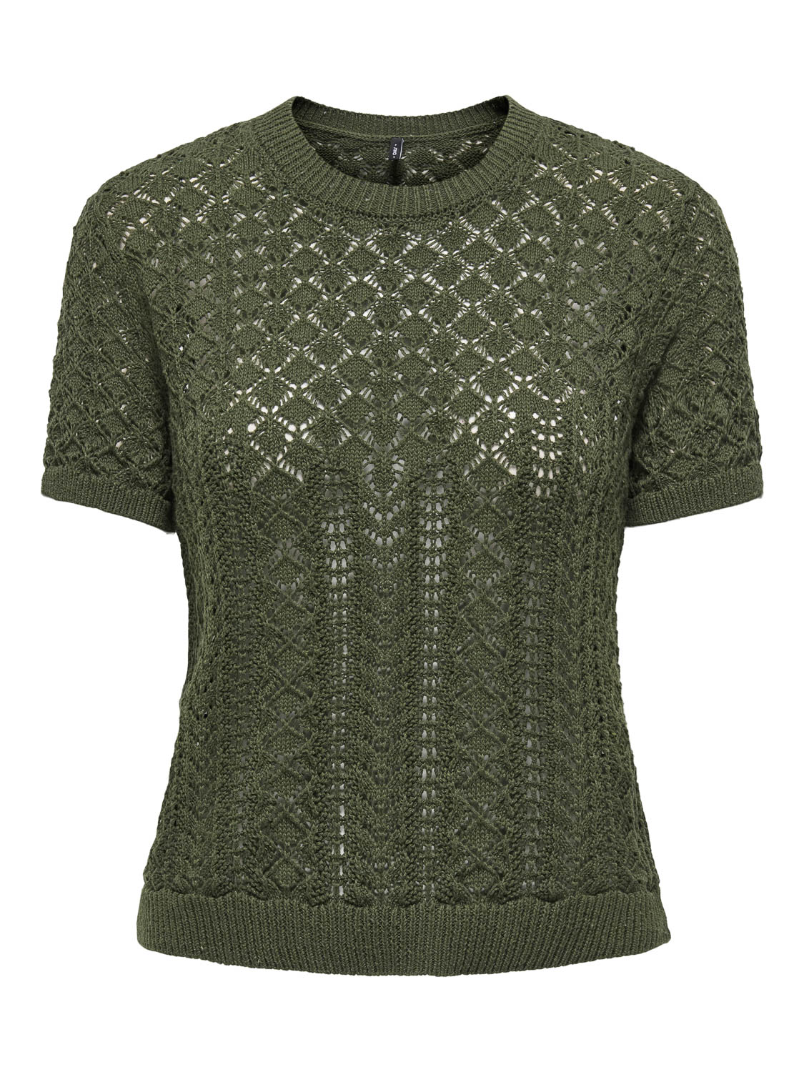 ONLY ONLSAGA LIFE SS O-NECK CC KNT Dames Trui - Maat L