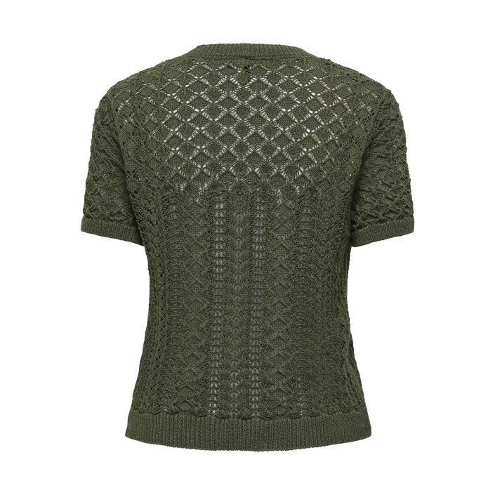 Only ONLSAGA LIFE SS O-NECK CC KNT Kalamata | Freewear ONLSAGA LIFE SS O-NECK CC KNT - www.freewear.nl - Freewear