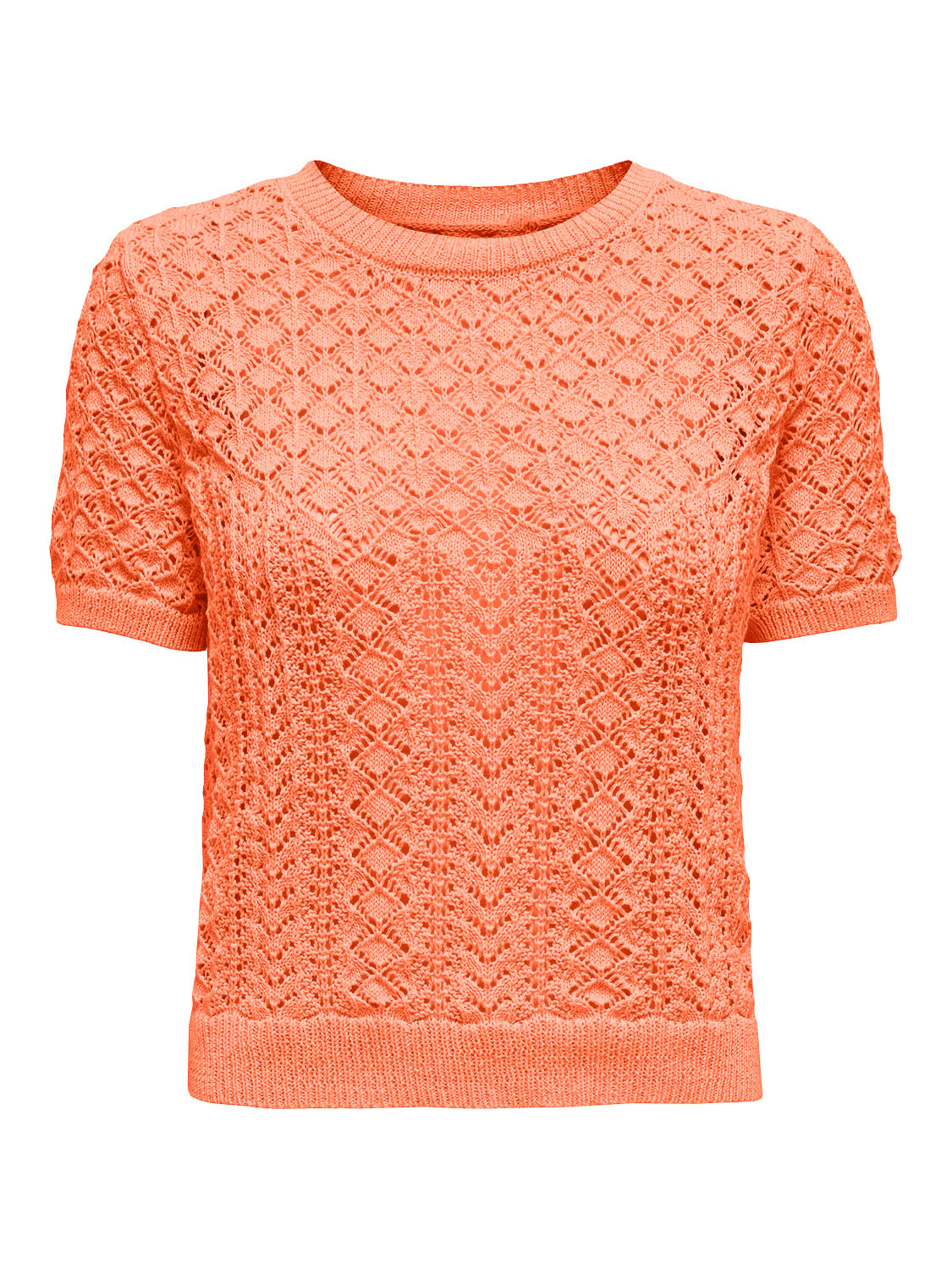 Only Onlsaga Life Ss O-Neck Melon ORANJE XS