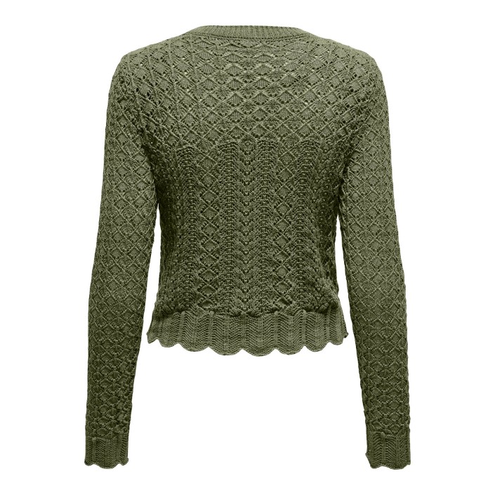 Only ONLSAGA LIFE LS O-NECK CC KNT Kalamata | Freewear ONLSAGA LIFE LS O-NECK CC KNT - www.freewear.nl - Freewear