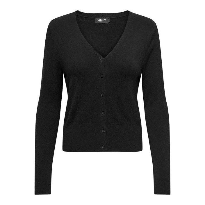 Carmakoma CARVENICE LIFE LS V-NECK CARDI KNT Black | Freewear CARVENICE LIFE LS V-NECK CARDI KNT - www.freewear.nl - Freewear