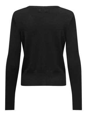 Carmakoma CARVENICE LIFE LS V-NECK CARDI KNT Black | Freewear CARVENICE LIFE LS V-NECK CARDI KNT - www.freewear.nl - Freewear