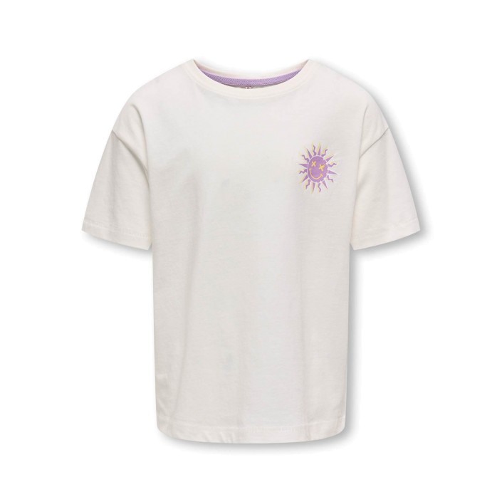 Only KOGJOY LIFE O-NECK SS TOP JRS Cloud Dancer/Attitude | Freewear KOGJOY LIFE O-NECK SS TOP JRS - www.freewear.nl - Freewear