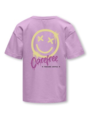 Only KOGJOY LIFE O-NECK SS TOP JRS African Violet/Carefree | Freewear KOGJOY LIFE O-NECK SS TOP JRS - www.freewear.nl - Freewear