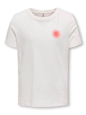 Only KOGHAPPY LIFE O-NECK SS TOP JRS Cloud Dancer/Bel Air | Freewear KOGHAPPY LIFE O-NECK SS TOP JRS - www.freewear.nl - Freewear