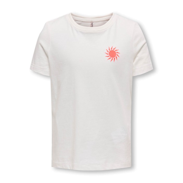 Only KOGHAPPY LIFE O-NECK SS TOP JRS Cloud Dancer/Bel Air | Freewear KOGHAPPY LIFE O-NECK SS TOP JRS - www.freewear.nl - Freewear