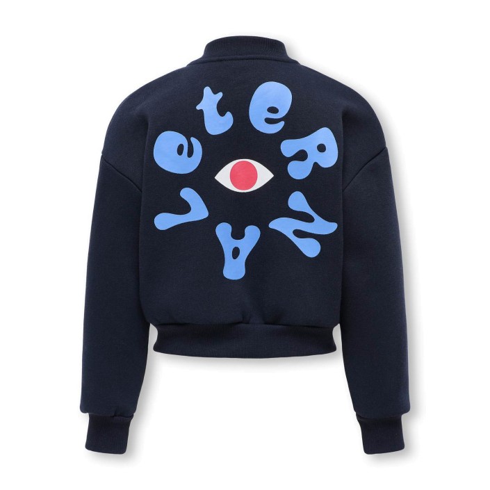Only KOGLOVELY L/S OVERSIZE BOMBER SWT Night Sky/Eternal | Freewear KOGLOVELY L/S OVERSIZE BOMBER SWT - www.freewear.nl - Freewear