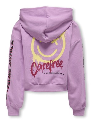 Only KOGSMILE LIFE L/S HOOD UB SWT NOOS African Violet/Carefree | Freewear KOGSMILE LIFE L/S HOOD UB SWT NOOS - www.freewear.nl - Freewear