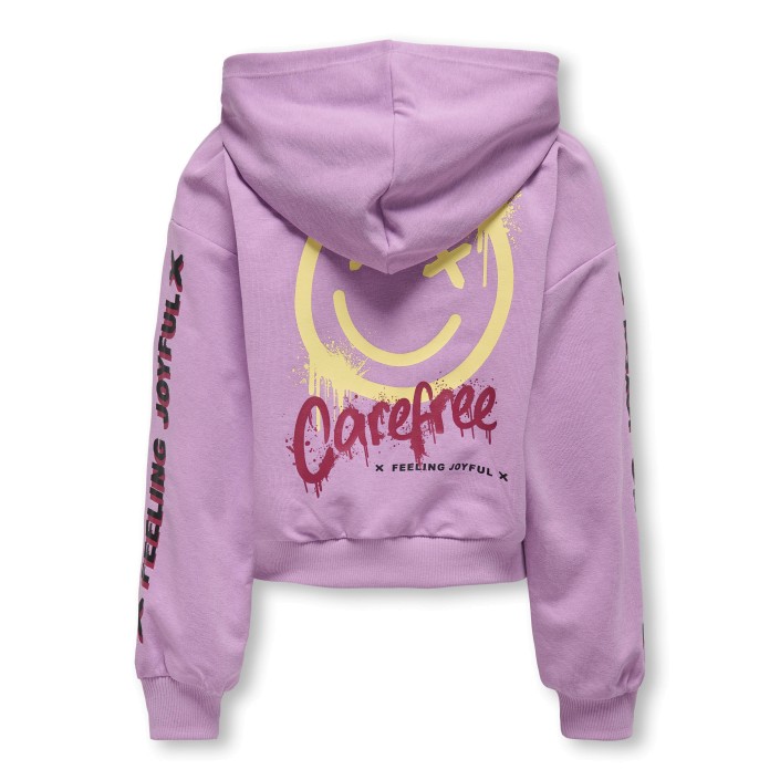 Only KOGSMILE LIFE L/S HOOD UB SWT NOOS African Violet/Carefree | Freewear KOGSMILE LIFE L/S HOOD UB SWT NOOS - www.freewear.nl - Freewear