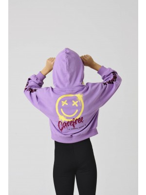 Only KOGSMILE LIFE L/S HOOD UB SWT NOOS African Violet/Carefree | Freewear KOGSMILE LIFE L/S HOOD UB SWT NOOS - www.freewear.nl - Freewear