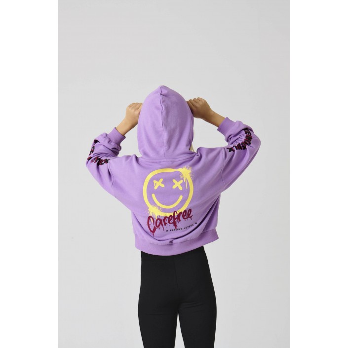 Only KOGSMILE LIFE L/S HOOD UB SWT NOOS African Violet/Carefree | Freewear KOGSMILE LIFE L/S HOOD UB SWT NOOS - www.freewear.nl - Freewear