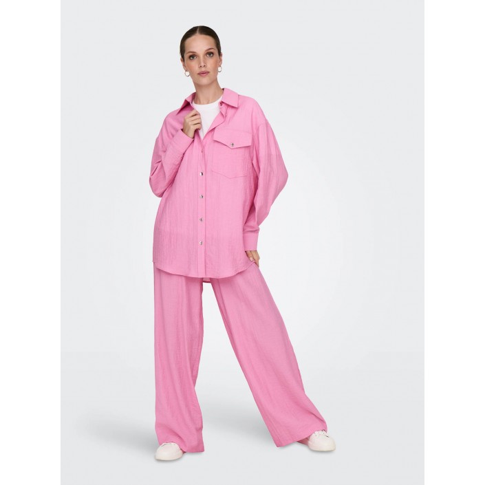 Only ONLTANIA LIFE LS SHIRT WVN Fuchsia Pink | Freewear ONLTANIA LIFE LS SHIRT WVN - www.freewear.nl - Freewear