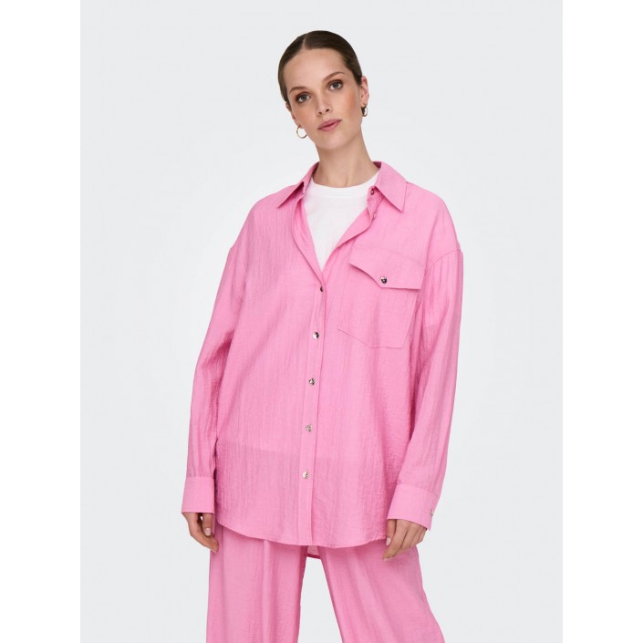 Only ONLTANIA LIFE LS SHIRT WVN Fuchsia Pink | Freewear ONLTANIA LIFE LS SHIRT WVN - www.freewear.nl - Freewear
