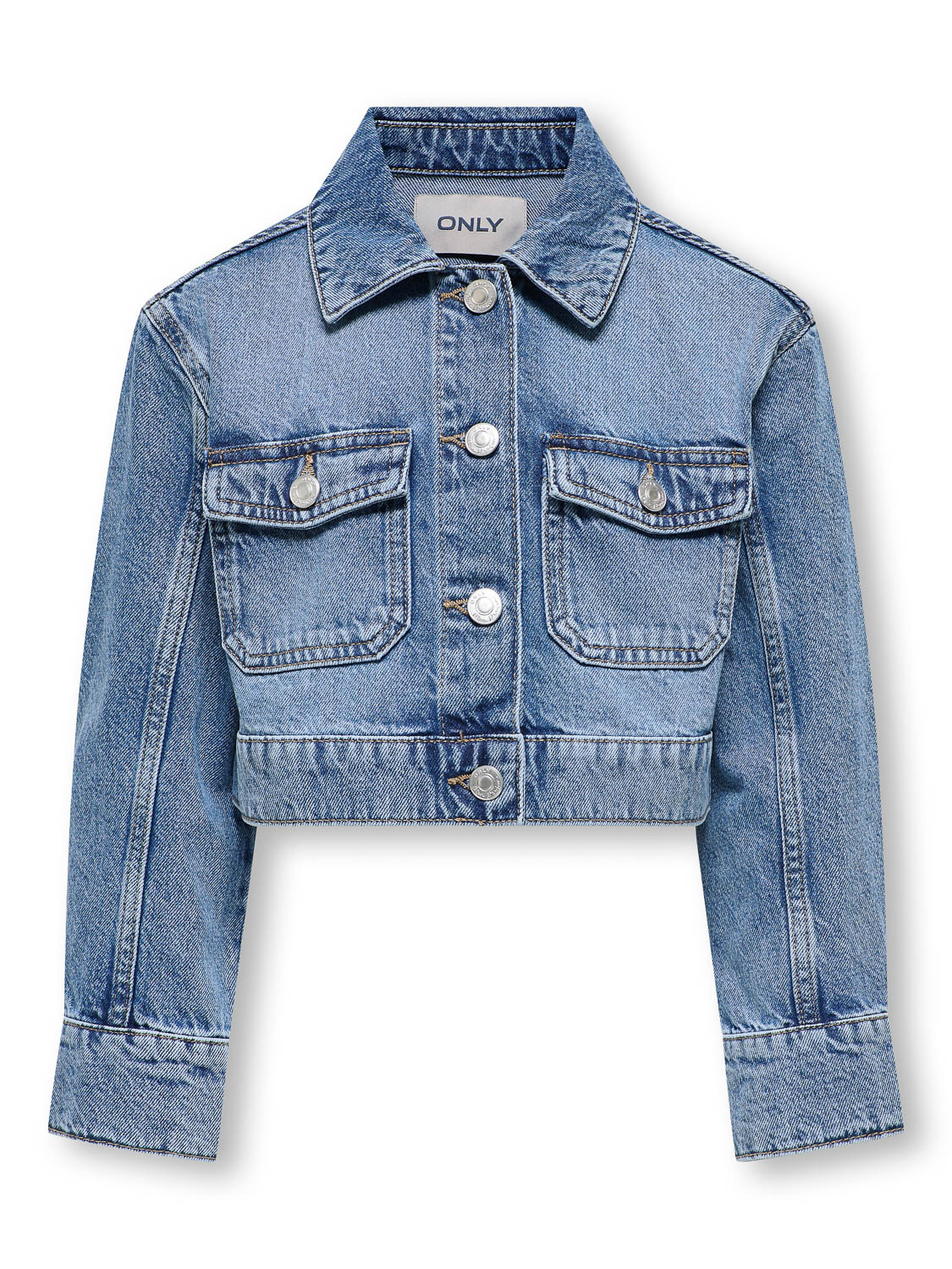 ONLY KOGLUMI LS JACKET DNM PIM NOOS Meisjes Denim jas - Medium Blue Denim