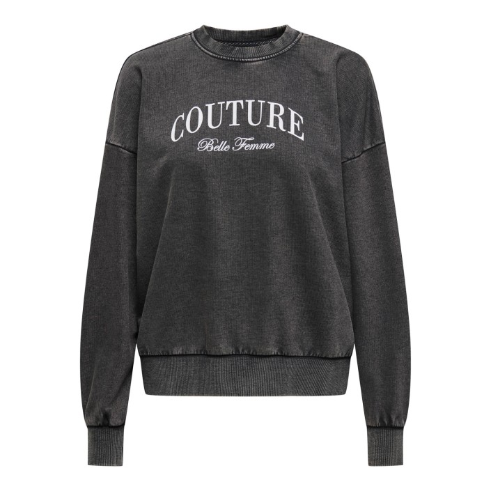 Only ONLTUSINDA L/S O-NECK CC UB SWT Black/Couture | Freewear ONLTUSINDA L/S O-NECK CC UB SWT - www.freewear.nl - Freewear