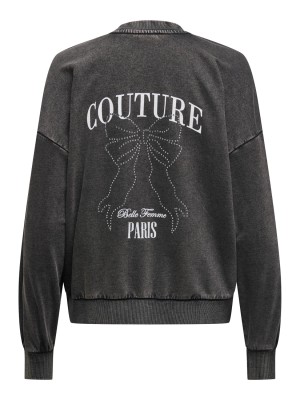Only ONLTUSINDA L/S O-NECK CC UB SWT Black/Couture | Freewear ONLTUSINDA L/S O-NECK CC UB SWT - www.freewear.nl - Freewear