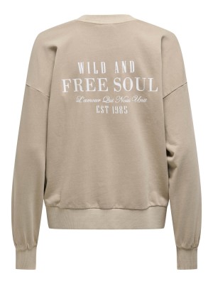 Only ONLTUSINDA L/S O-NECK CC UB SWT Pure Cashmere/Free soul | Freewear ONLTUSINDA L/S O-NECK CC UB SWT - www.freewear.nl - Freewear