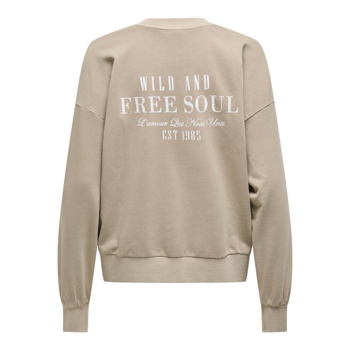 Only ONLTUSINDA L/S O-NECK CC UB SWT Pure Cashmere/Free soul | Freewear ONLTUSINDA L/S O-NECK CC UB SWT - www.freewear.nl - Freewear