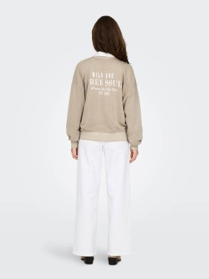 Only ONLTUSINDA L/S O-NECK CC UB SWT Pure Cashmere/Free soul | Freewear ONLTUSINDA L/S O-NECK CC UB SWT - www.freewear.nl - Freewear