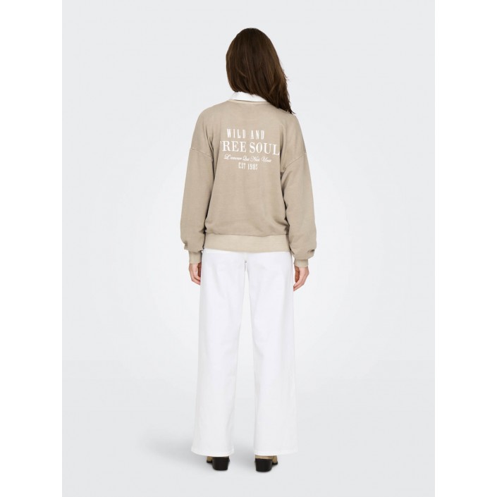 Only ONLTUSINDA L/S O-NECK CC UB SWT Pure Cashmere/Free soul | Freewear ONLTUSINDA L/S O-NECK CC UB SWT - www.freewear.nl - Freewear