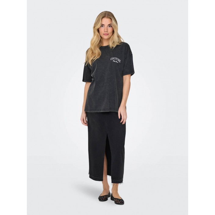 Only ONLTOHIDA LIFE S/S O-NECK TOP CC JR: Black/Couture | Freewear ONLTOHIDA LIFE S/S O-NECK TOP CC JR: - www.freewear.nl - Freewear
