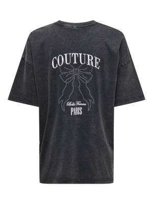 Only ONLTOHIDA LIFE S/S O-NECK TOP CC JR: Black/Couture | Freewear ONLTOHIDA LIFE S/S O-NECK TOP CC JR: - www.freewear.nl - Freewear