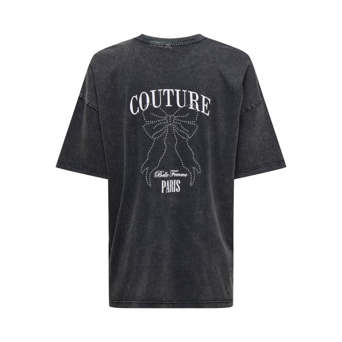 Only ONLTOHIDA LIFE S/S O-NECK TOP CC JR: Black/Couture | Freewear ONLTOHIDA LIFE S/S O-NECK TOP CC JR: - www.freewear.nl - Freewear