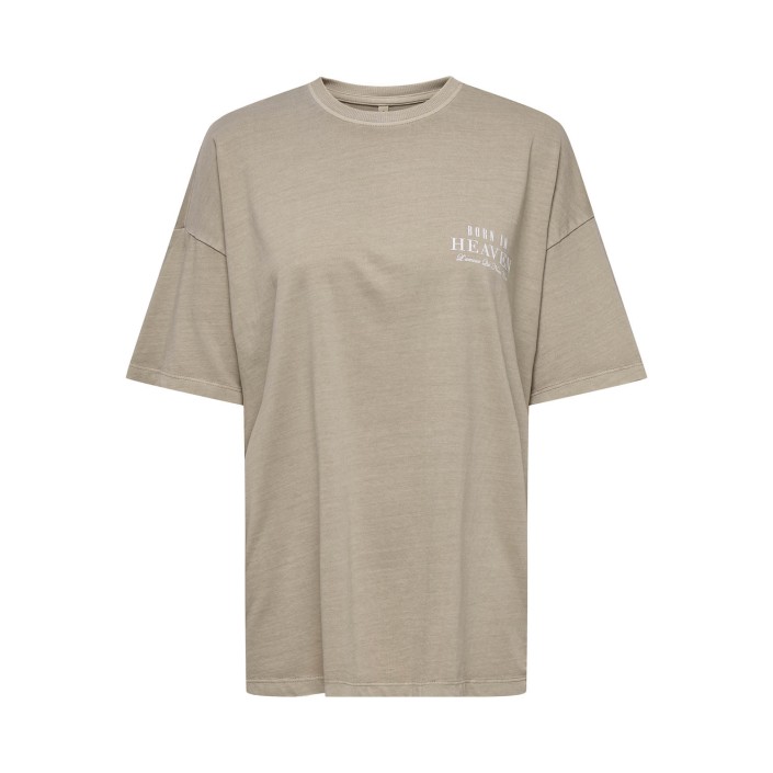 Only ONLTOHIDA LIFE S/S O-NECK TOP CC JR: Pure Cashmere/Free soul | Freewear ONLTOHIDA LIFE S/S O-NECK TOP CC JR: - www.freewear.nl - Freewear