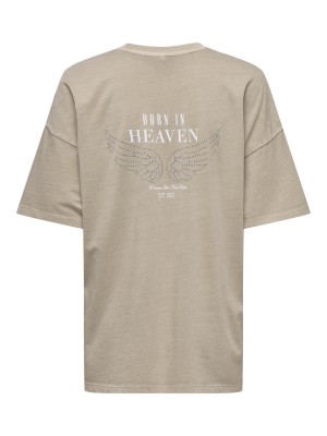 Only ONLTOHIDA LIFE S/S O-NECK TOP CC JR: Pure Cashmere/Free soul | Freewear ONLTOHIDA LIFE S/S O-NECK TOP CC JR: - www.freewear.nl - Freewear