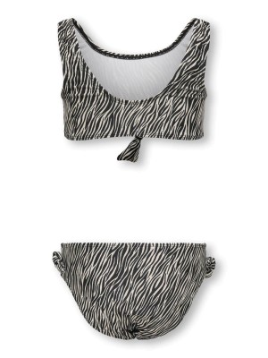 Only KOGBEACH KNOT BIKINI SET ACC Cloud Dancer/Boho Zebra / Black | Freewear KOGBEACH KNOT BIKINI SET ACC - www.freewear.nl - Freewear