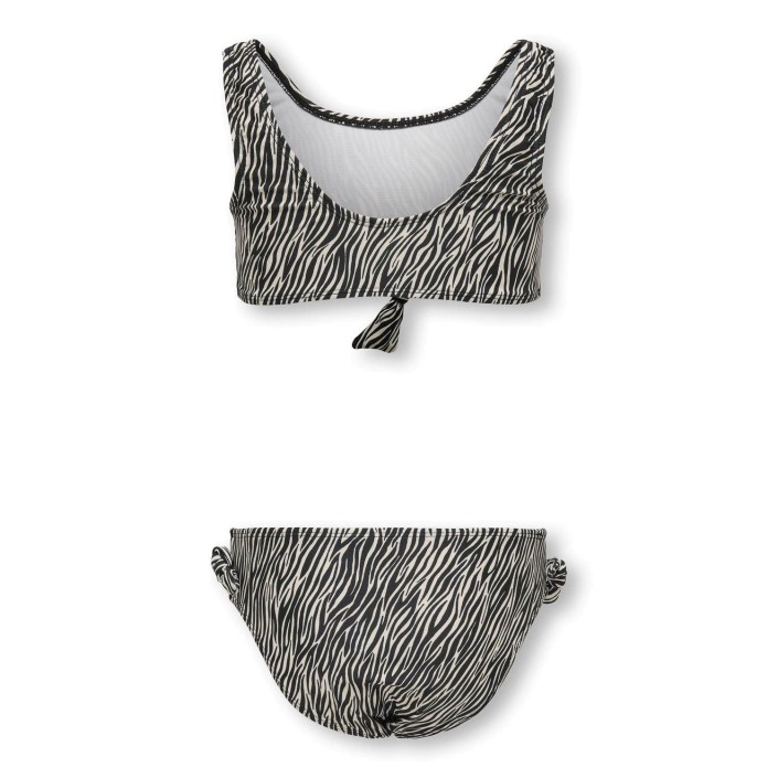Only KOGBEACH KNOT BIKINI SET ACC Cloud Dancer/Boho Zebra / Black | Freewear KOGBEACH KNOT BIKINI SET ACC - www.freewear.nl - Freewear