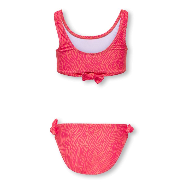 Only KOGBEACH KNOT BIKINI SET ACC Dubarry/Boho Zebra Raspberry | Freewear KOGBEACH KNOT BIKINI SET ACC - www.freewear.nl - Freewear