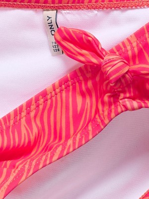 Only KOGBEACH KNOT BIKINI SET ACC Dubarry/Boho Zebra Raspberry | Freewear KOGBEACH KNOT BIKINI SET ACC - www.freewear.nl - Freewear