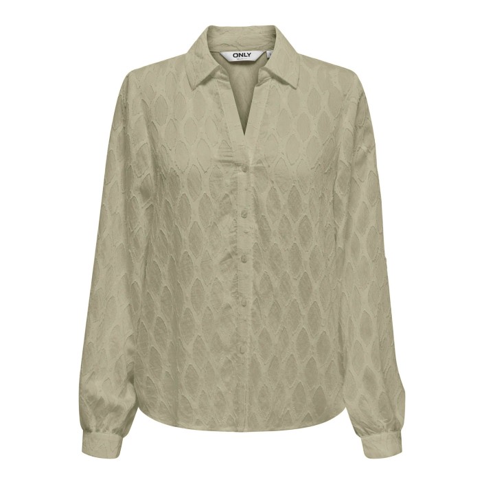 Only ONLNOA LS V-NECK SHIRT WVN Elm | Freewear ONLNOA LS V-NECK SHIRT WVN - www.freewear.nl - Freewear