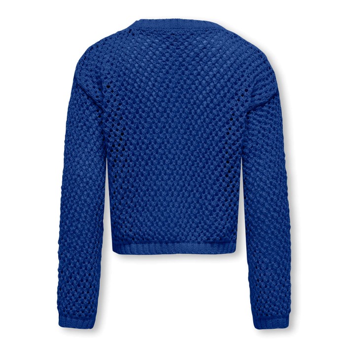Only KOGDONNA LIFE LS O-NECK OPEN STRUC : Mazarine Blue | Freewear KOGDONNA LIFE LS O-NECK OPEN STRUC : - www.freewear.nl - Freewear