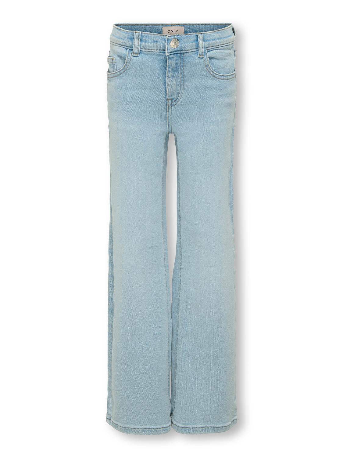 Kids ONLY Zomer jeans broek meisjes blauw - Wide Leg Fit - Kogjuicy
