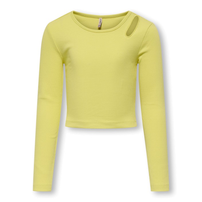 Only KOGNESSA LIFE LS CONTRAST CUTOUT TO: Lima Bean/Cut Out Shoulder | Freewear KOGNESSA LIFE LS CONTRAST CUTOUT TO: - www.freewear.nl - Freewear