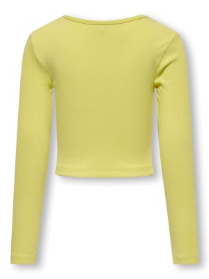 Only KOGNESSA LIFE LS CONTRAST CUTOUT TO: Lima Bean/Cut Out Shoulder | Freewear KOGNESSA LIFE LS CONTRAST CUTOUT TO: - www.freewear.nl - Freewear