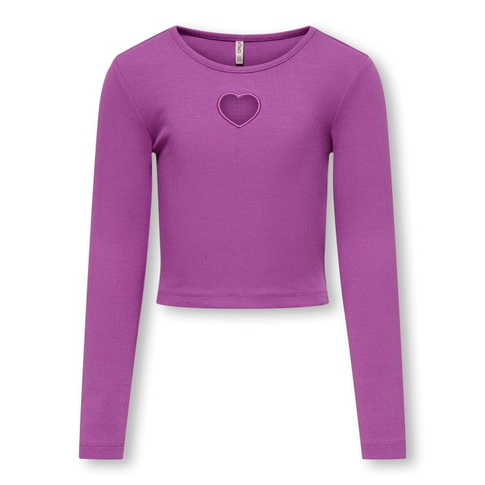 Only KOGNESSA LIFE LS CONTRAST CUTOUT TO: Cattleya Orchid/Cut Out Heart | Freewear KOGNESSA LIFE LS CONTRAST CUTOUT TO: - www.freewear.nl - Freewear
