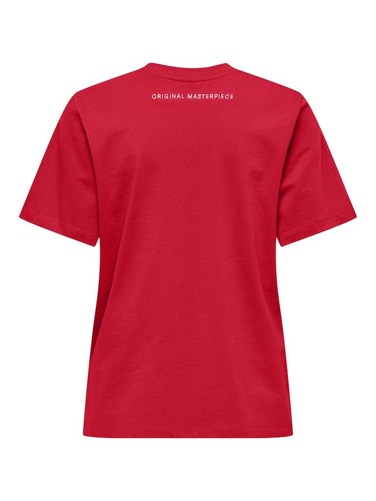 Only Onlleona S/s Text Emb. Top Box Jrs