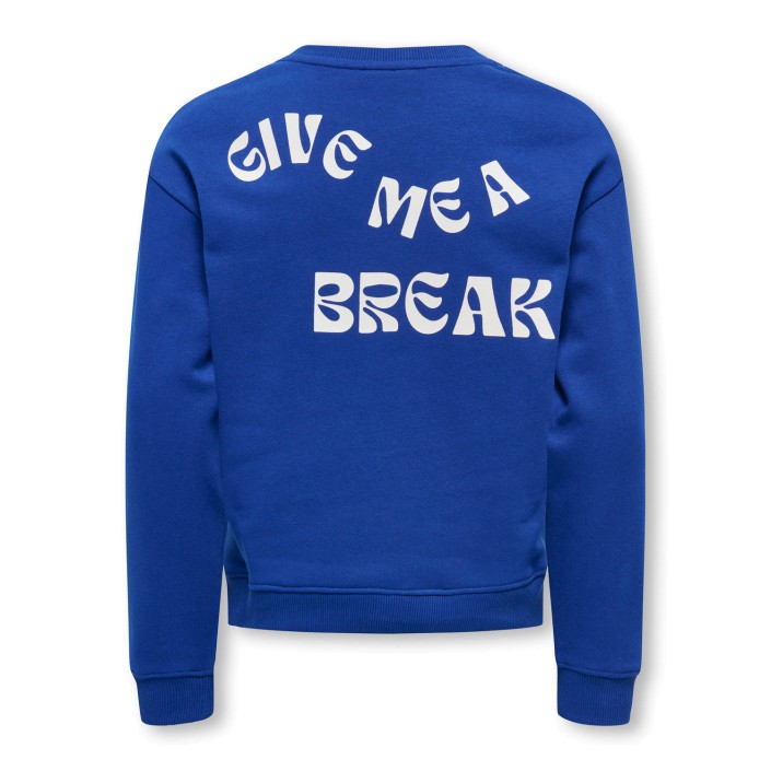 Only KOGCAMINE L/S OVERSIZE O-NECK CS SW: Mazarine Blue/Break/Cloud Dancer | Freewear KOGCAMINE L/S OVERSIZE O-NECK CS SW: - www.freewear.nl - Freewear