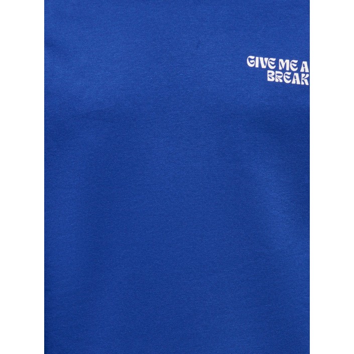 Only KOGCAMINE L/S OVERSIZE O-NECK CS SW: Mazarine Blue/Break/Cloud Dancer | Freewear KOGCAMINE L/S OVERSIZE O-NECK CS SW: - www.freewear.nl - Freewear