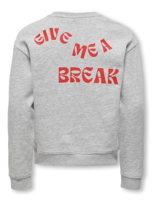 Only KOGCAMINE L/S OVERSIZE O-NECK CS SW: Light Grey Melange/Break/Mars Re | Freewear KOGCAMINE L/S OVERSIZE O-NECK CS SW: - www.freewear.nl - Freewear